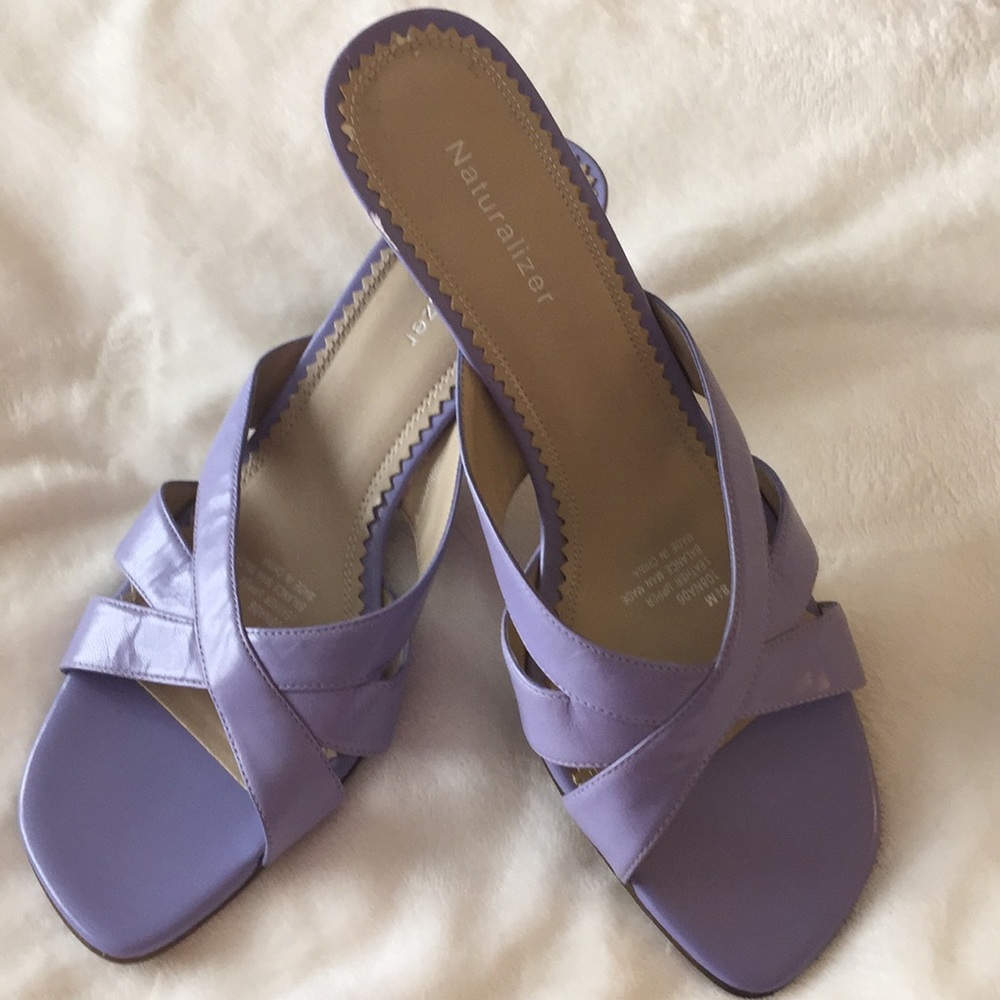 Purple sandals